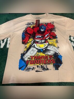 Transformers Graphic Tee Men’s Large. - Red, Blue, Yellow